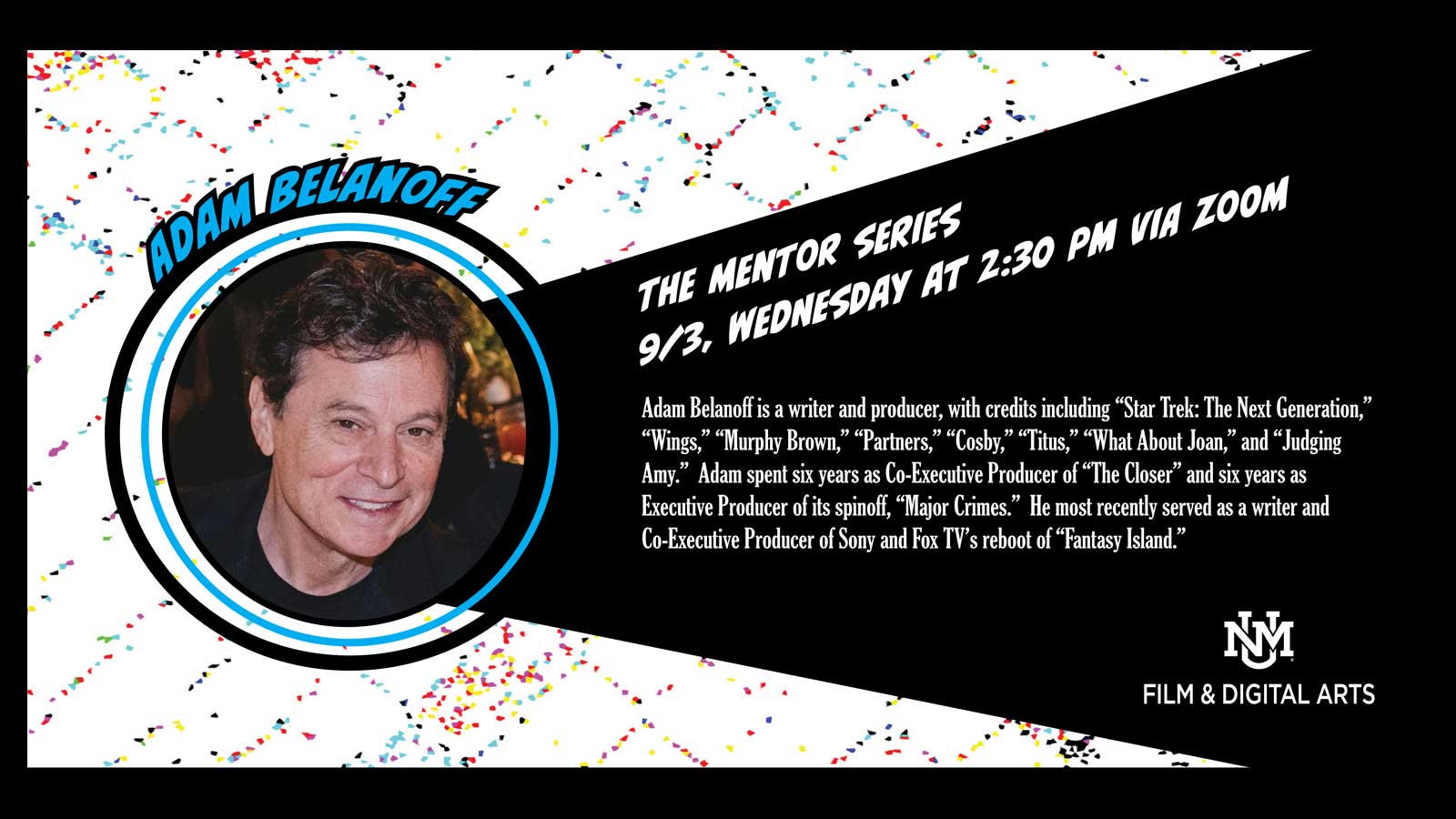 Adam Belanoff flyer