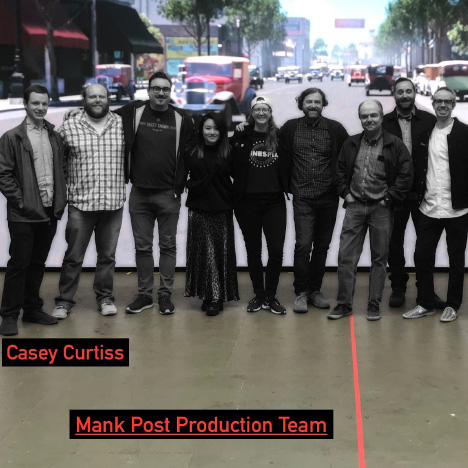 Casey Curtiss with Mank post production team