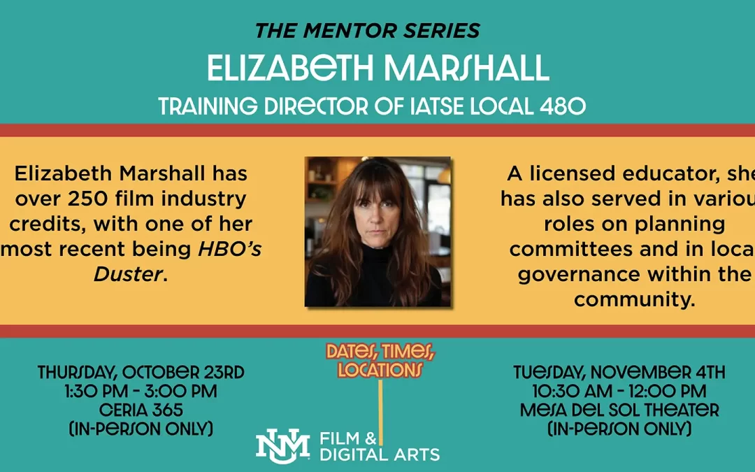IATSE Local 480 Training Director Elizabeth Marshall joins us for The Mentor Series