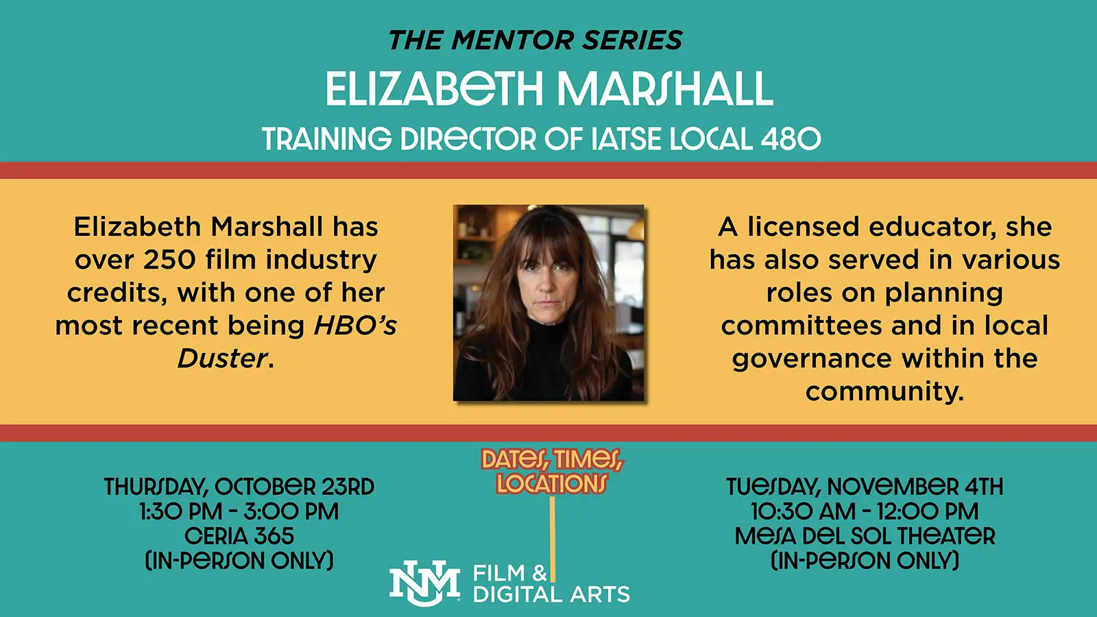 Elizabeth Marshall flyer