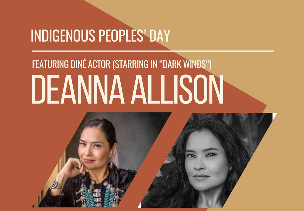 flyer detailing the speakers for the Indigenous Peoples Day event