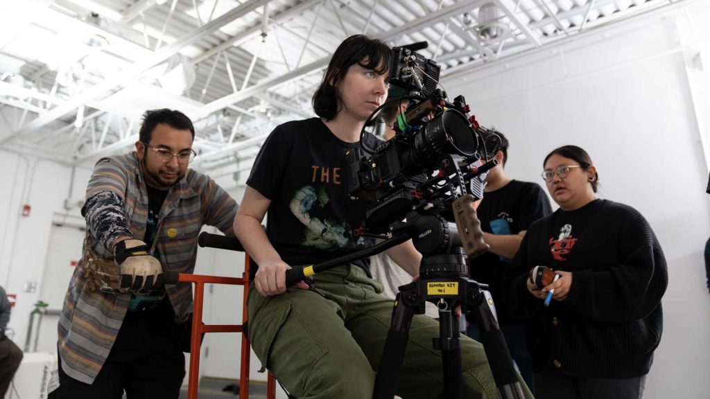 Students behind the camera
